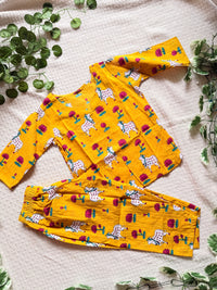 Pichwai Cord Set — Yellow 2