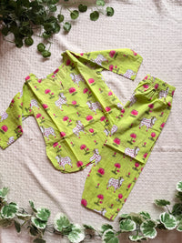 Pichwai Cord Set — Lime Green 2