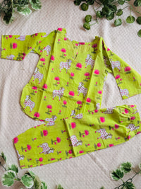 Pichwai Cord Set — Lime Green 3