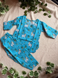 Pichwai Cord Set — Sky Blue 2