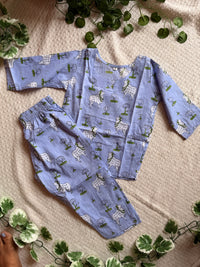 Pichwai Cord Set — Pastel Blue 2