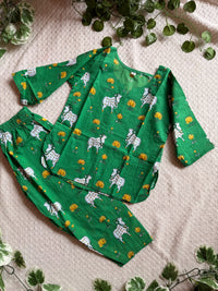 Pichwai Cord Set — Emerald Green 2