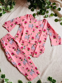 Pichwai Cord Set — Pastel Pink 1